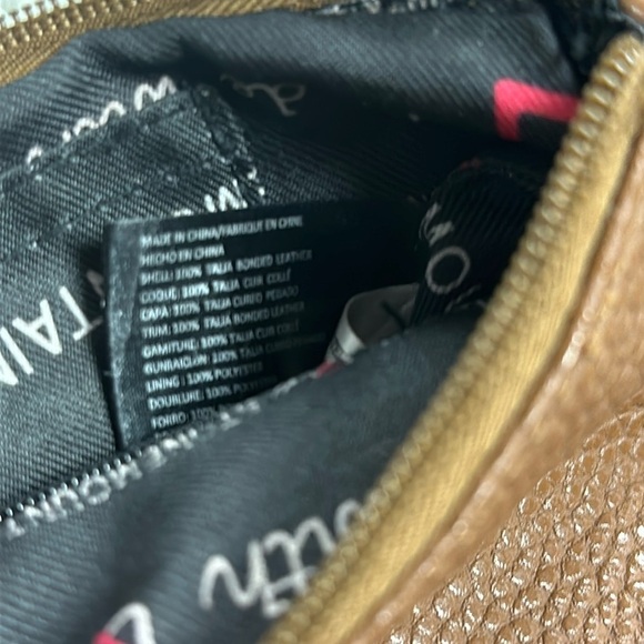 Stone Mountain Bonded Leather Pebbled Wristlet or detachable Crossbody Purse - Picture 9 of 9